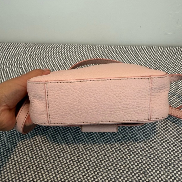 Fossil Pink Pebble Leather Crossbody Bag Purse - Picture 6 of 12